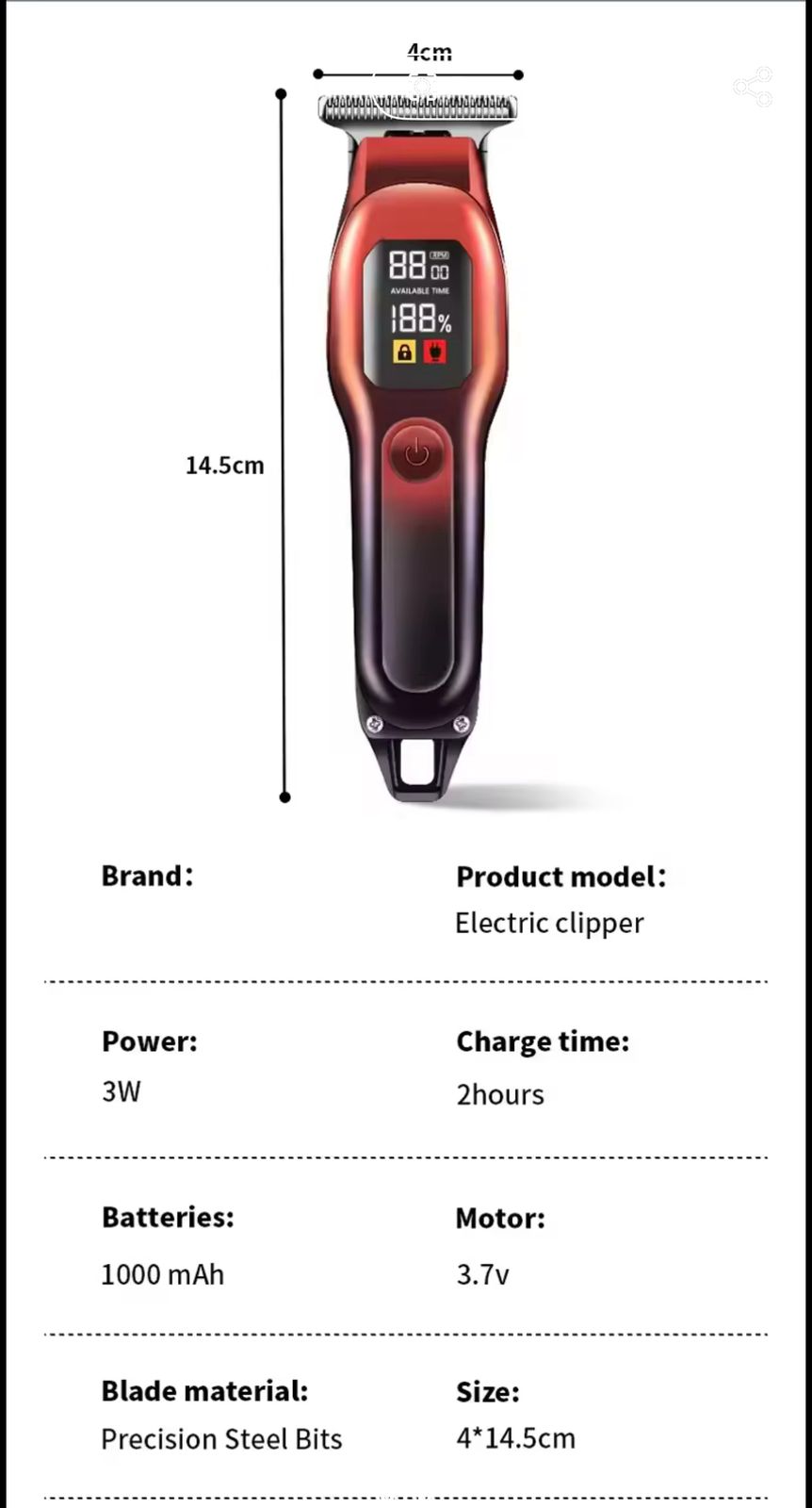 MAQUINA WERHL DIGITAL  11053